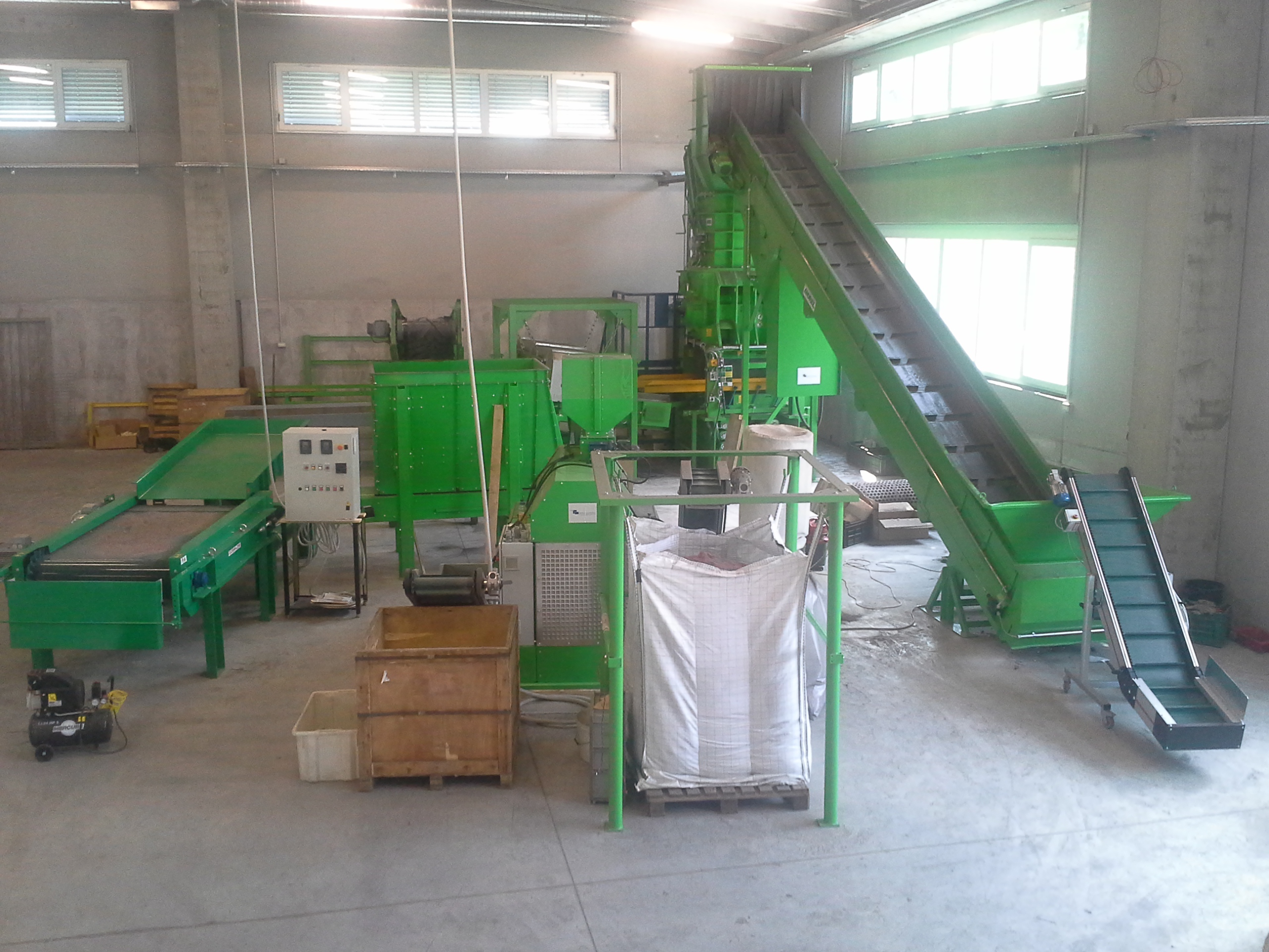 Recycling line